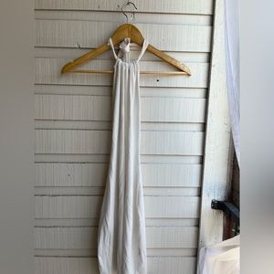 White Halter dress
